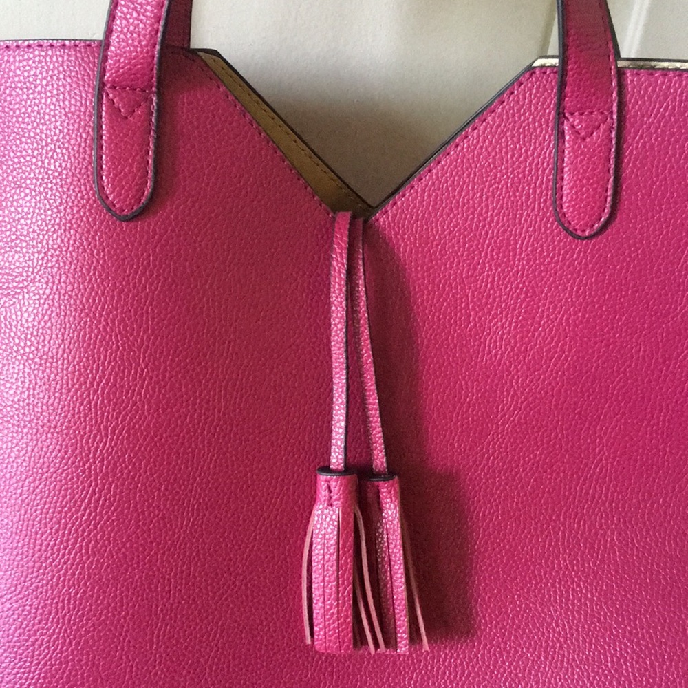 Magenta Neiman Marcus Tote Bag BEAUTIFUL - Picture 7 of 8